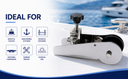 9-5/8" x 4" T316 Stainless Steel Anchor Bow Roller – Marine Boat Roller for Docking, Anchoring & Deck Mount