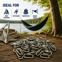 50 Pcs Marine T316 Stainless Steel 5/32" Quick Link Shackle 250 Lbs WLL