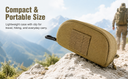 Molle Tactical SUNGLASSES Case Carrying Pouch Eyeglasses Padded Case-TAN