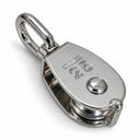T316 Stainless Steel Single Sheave Swivel Eye Pulley, Marine Hoist Block for Rope, Cable, Boat, Dock, and Rigging - PACK 5