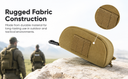 Molle Tactical SUNGLASSES Case Carrying Pouch Eyeglasses Padded Case-TAN