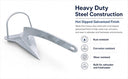 4KG Galvanized Steel Shovel Anchor, Heavy Duty Hot Dipped Fixed Scoop Anchor