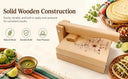 10" Wooden Tortilla Press, Square Dough Press for Tortillas, Empanadas, Tacos & Arepas & Roti