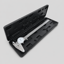 12" Stainless Steel 4-Way Dial Caliper – Shockproof Precision Measuring Tool, 0.001" Graduation Micrometer Ruler