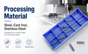 Set of 10 Pcs MGMN200G 2mm Width Carbide Inserts For Grooving and Cut-Off
