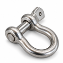 Mil Spec T316 Stainless Steel Screw Pin Anchor Shackle, Drop Forged Non-Magnetic Marine Rigging Shackle for Boat and Chain