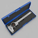 0–6" Stainless Steel Dial Caliper – Shock Proof Precision Measuring Tool, 0.001" Graduation, Black Face for Machining & Inspection