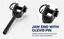 Black Oxide T316 Stainless Steel Hand Swage Jaw Stud For 1/8" Cable Rail