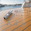 T304 Stainless Steel Drop In Anchor Fastener Bolt Grip Anchor, Concrete Expansion Anchor for Mounting, Hardware, and Construction Use
