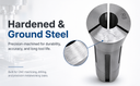 5/8 Inch Precision R8 Round Collet Drawbar Thread 7/16"- 20 Hardened