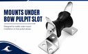 T316 Stainless Steel Anchor Bow Roller – Boat Platform Roller 7-1/4"L x 3"W Fixed Mount for Marine, Yacht & Docking Use