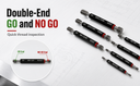 7 PIECE H6 METRIC THREAD PLUG GAGE SET Go-NoGo X Tolerance Gauge