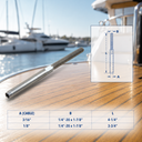 Marine Grade T316 Stainless Steel Cable Rail Hand Swage Stud, Swage Terminal Fitting for Wire Rope, Deck, Dock, and Railing