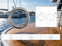 T316 Stainless Steel Ring Catch O-Ring for Marine Boat, Yacht Sailing Deck Hardware for Rope, Line, Latch, Dock, and Rigging Use