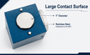 Magnetic Z Axis Dial Setter .0004" Accuracy Gage Offset Pre Tool CNC with Storage Case