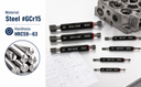 7 PIECE H6 METRIC THREAD PLUG GAGE SET Go-NoGo X Tolerance Gauge