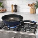 12"/30cm Nonstick Wok Frying Pan with 3D Diamond Coating – Korean Made, Scratch-Resistant Cookware for Stir Fry & Everyday Cooking