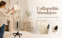 Collapsible Female Shoulders Half Body Fashion Dressmaker Dress Form Mannequin