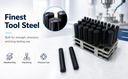 33 PC Transfer Punch Set 1/2" to 1" by 64th