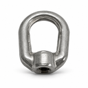 T316 Stainless Steel Drop Forged Eye Nut, Marine Lifting Ring Hardware for Rigging, Chain, Cable, and Industrial Use - PACK 2