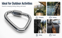 Delta Quick Links 3/8" Stainless Steel T316 Triangle Carabiner 2,200 Lbs WLL