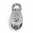 T316 Stainless Steel Single Sheave Swivel Eye Pulley, Marine Hoist Block for Rope, Cable, Boat, Dock, and Rigging - PACK 5
