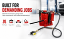 32 Ton Heavy Duty Air Hydraulic Bottle Jack, 10-7/8" to 16-15/16" Lift Range, Pneumatic & Manual Shop Jack for Truck & Equipment Repair