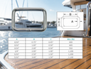 Stainless Steel Rectangle Ring Link for Marine Boat, Mil Spec Rectangular Loop Hardware for Sailing, Rigging, Webbing, Straps, and Tie Down