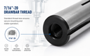 7/16"- 20 Drawbar Thread 3/16'' R8 Round Collet Hardened And Ground