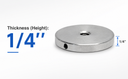 Marine T316 Stainless Steel 3/8" Flange Washer Supporting Washer 2" Diameter