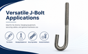 Marine Boat J Bolt Spring Hook J-Bolt J Hook Stainless Steel T316