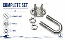 Marine Industrial Heavy Duty Wire Clip Rope Clamp Stainless Steel Cable_Various Sizes