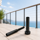 Stainless Steel Black Oxide Invisible Receiver End Fittings, Cable Railing Hardware for 1/8" and 3/16" Cable