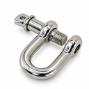 Mil Spec T316 Stainless Steel Forged Load Rated Screw Pin Anchor Shackle, Marine Grade Rigging Shackle for Chain and Cable