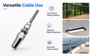4 Pcs Marine T316 Stainless Steel 3/16" Swageless Threaded Stud 5/16" Thread For 3/16" Cable
