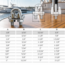 Marine Industrial Heavy Duty Wire Clip Rope Clamp Stainless Steel Cable_Various Sizes