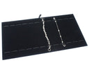 14-1/8" x 7-5/8" Black Velvet Bracelet & Watch Display Tray – 12 Slot Jewelry Organizer Insert Pad Retail Showcase Case Display
