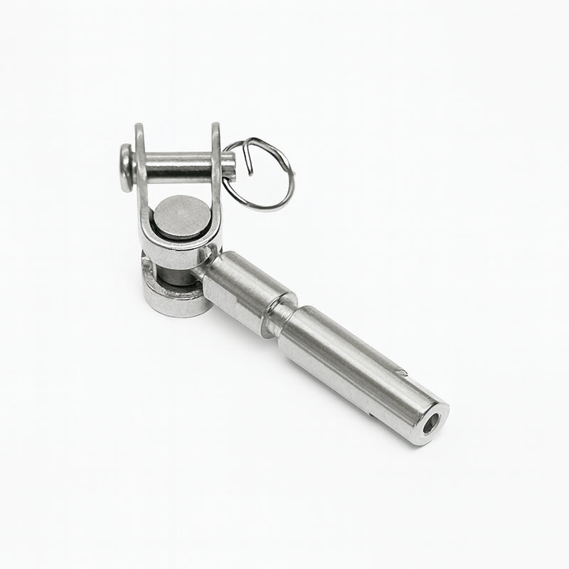 Marine Boat Stainless Steel Swageless Toggle Jaw For 1/8", 3/16" Cable Wire Railing