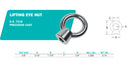 5 PC 3/8" MARINE LIFTING EYE NUT RING Stainless Steel 316 Type