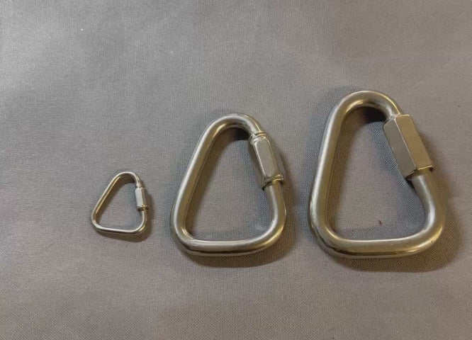 5 PCS Stainless Steel 3/8" Marine Triangle Quick Link 2220 LBS Boat Rig