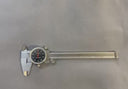 0-6" Stainless Steel Shock Proof Dial Caliper .001" Graduation, Black Face