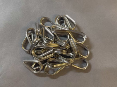 10 PC 1/4" Stainless Steel 316 Light Duty Wire Rope Thimble Commercial