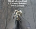 Marine T304 Stainless Steel 2" Lashing Tie Down Winch Bolt On