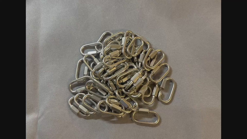 Set Of 20 PC 1/8" Stainless Steel 316 Quick Link Boat Marine WLL 150 LBS