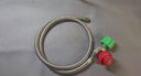 48" High Pressure Propane Regulator Hose, Replacement Mesh Gas Hose 350 PSI Max for Burners, Fryers & Outdoor Cooking