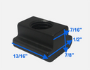 10 Pc T-Slot Nut 1/2'' Table Slot Tapped Through Black Oxide Finish
