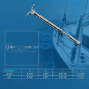 Marine Stainless Steel Swageless Deck Toggle Turnbuckle Fitting 1/8", 3/16" Cable Wire Rope