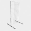 3 Pcs White Gridwall Panels 2 Ft x 4 Ft with T-Leg Stands, Retail Display Hanging Fixture for Merchandise & Store Displays