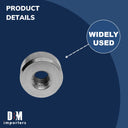 Marine Boat 1/4"-20 Thread 5/8" Flat End Hardware Nut T316 Stainless Steel 4 Pcs