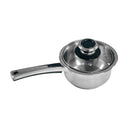 Stainless Steel Sauce Pan with Tempered Glass Lid – Durable, Rust-Proof Cookware